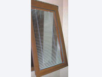 Hollow built-in louver glass